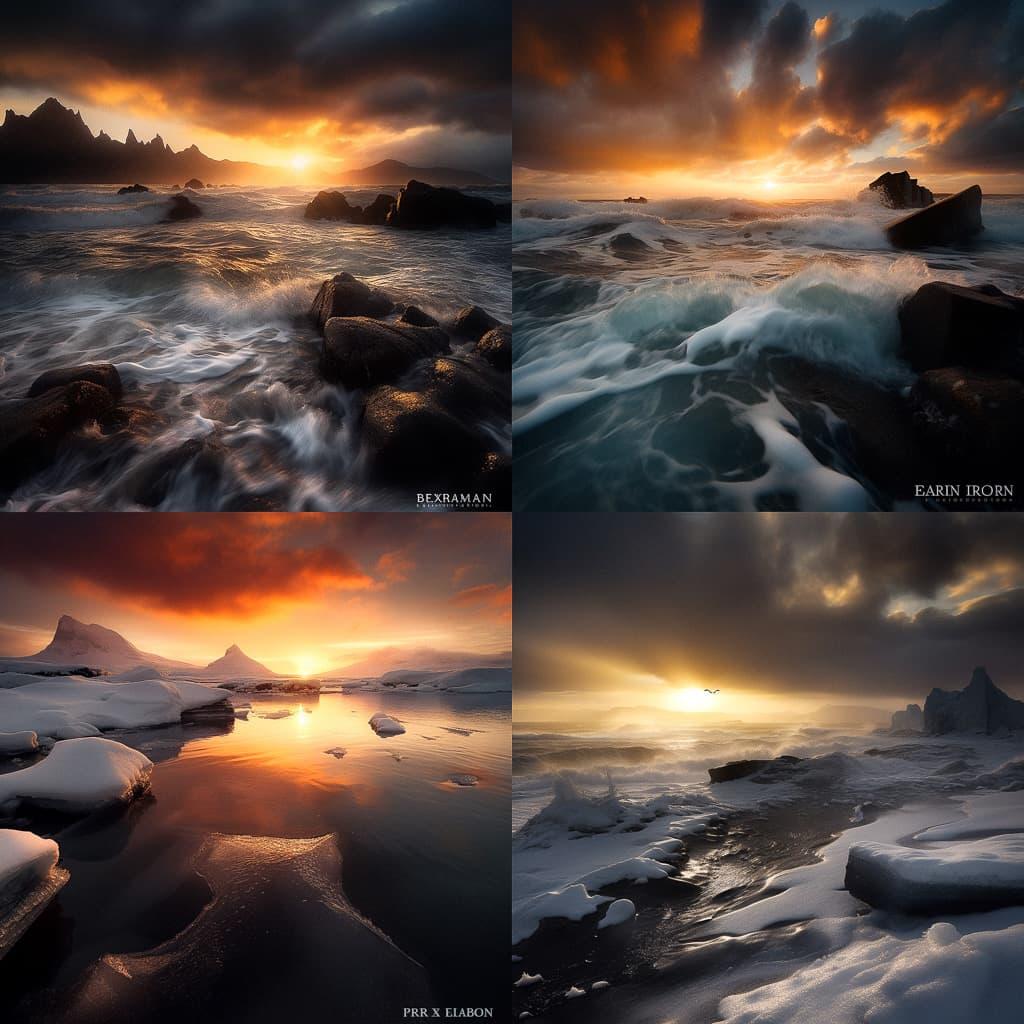 Erez Marom style, Midjourney V5, render 1 of 4