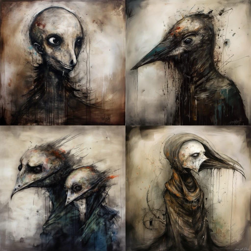Eric Lacombe style, Midjourney V5, render 1 of 4