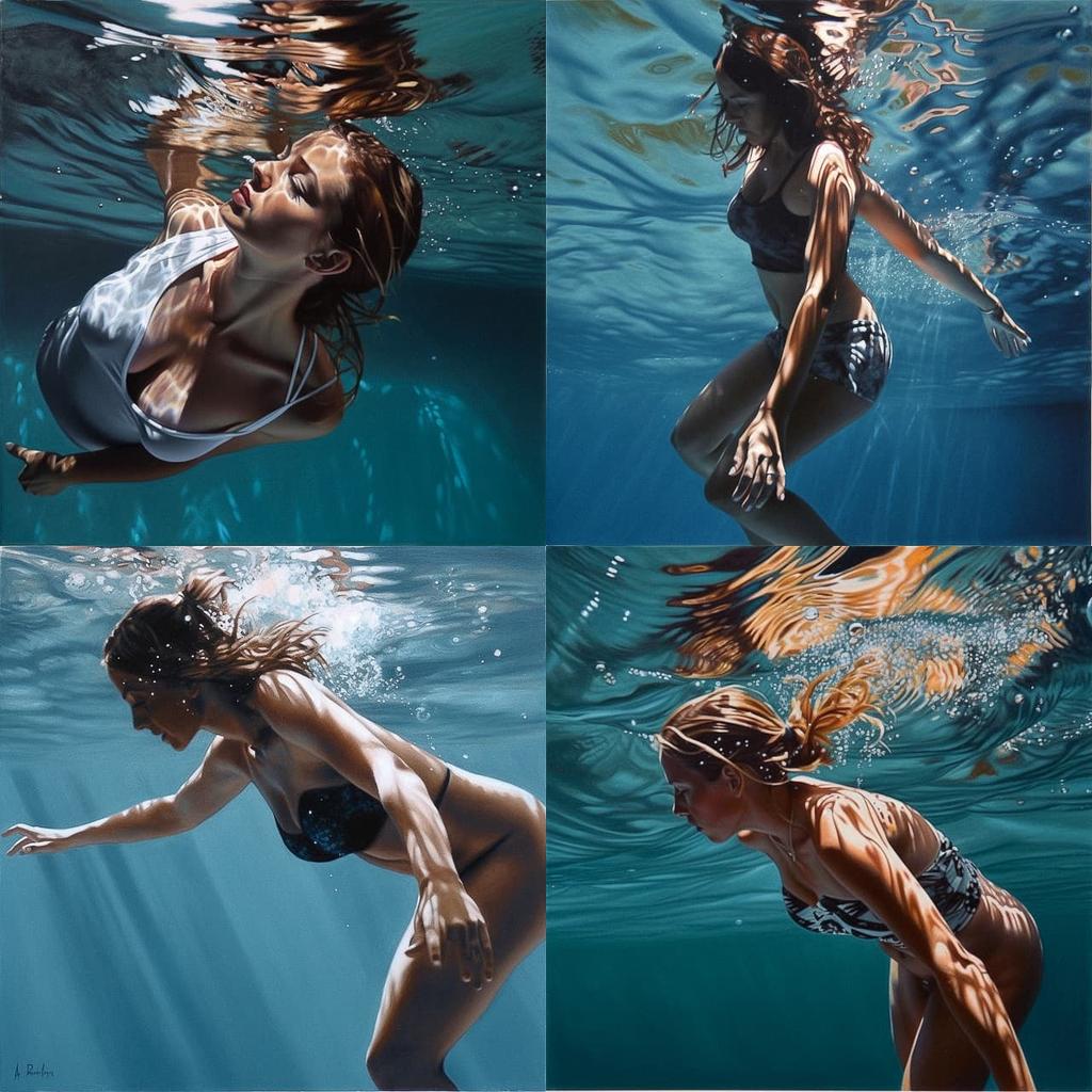 Eric Zener style, Midjourney V5, render 1 of 4