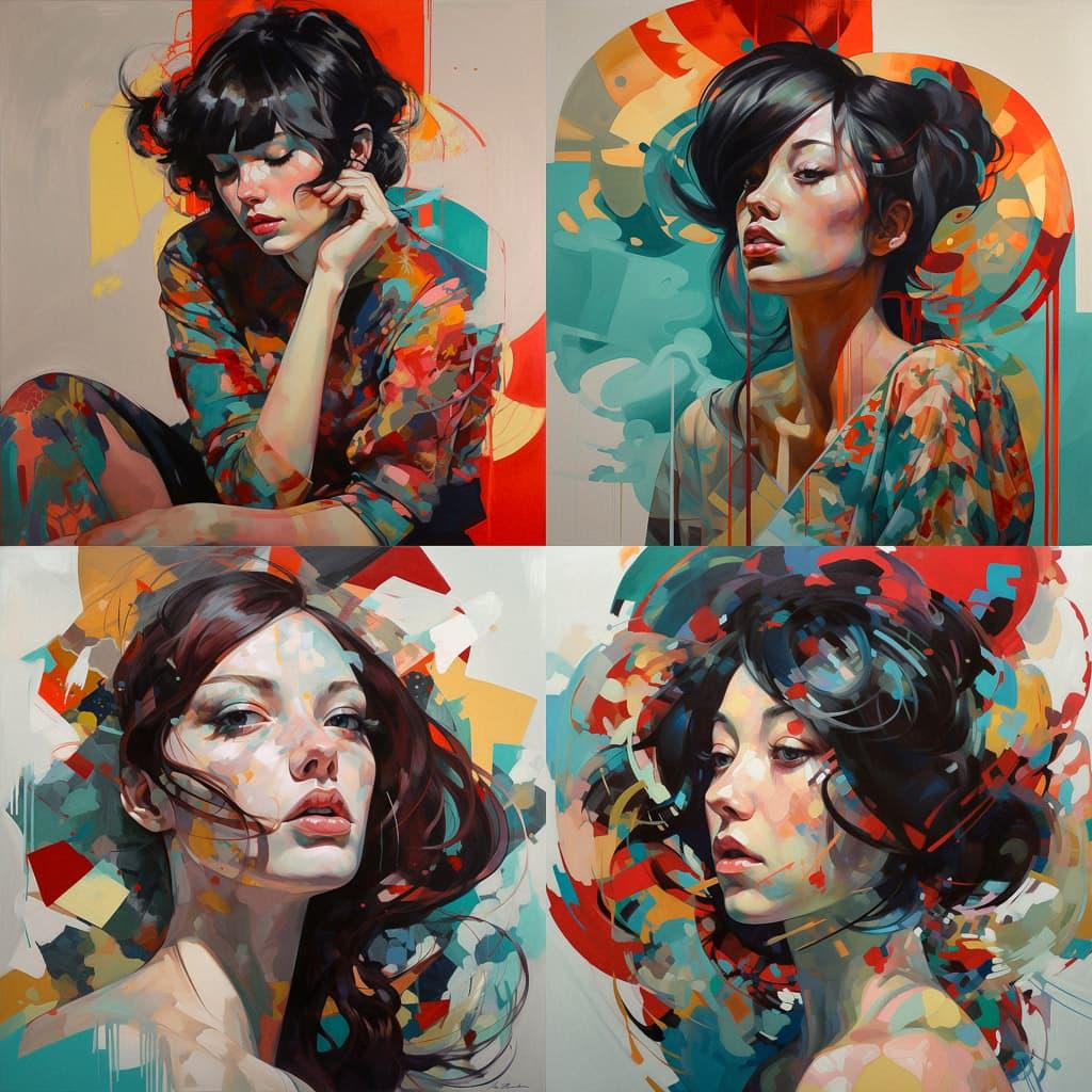 Erik Jones style, Midjourney V5, render 1 of 4