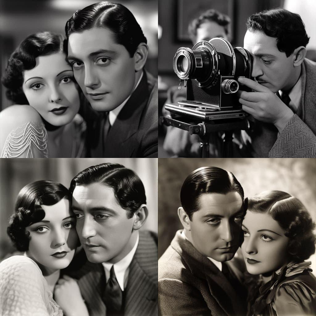 Ernst Lubitsch style, Midjourney V5, render 1 of 4