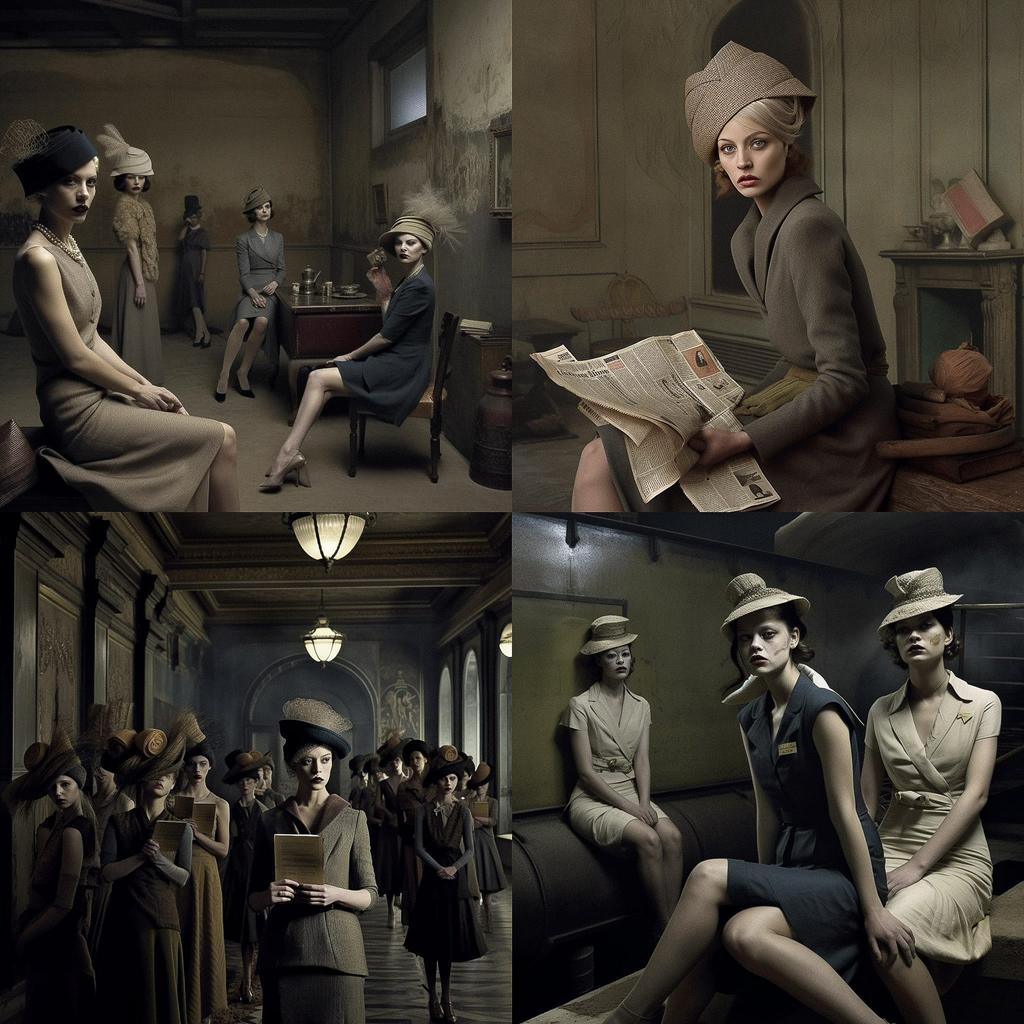 Eugenio Recuenco style, Midjourney V5, render 1 of 4