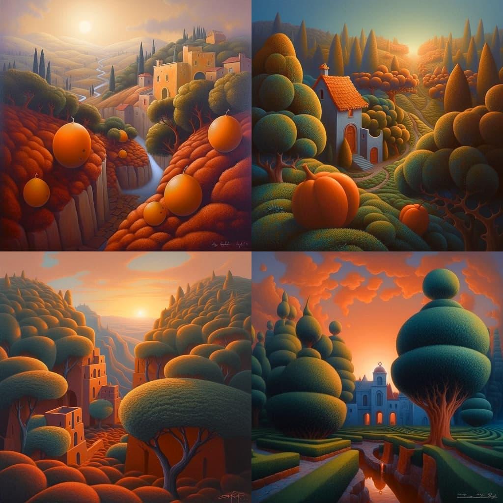 Evgeni Gordiets style, Midjourney V5, render 1 of 4