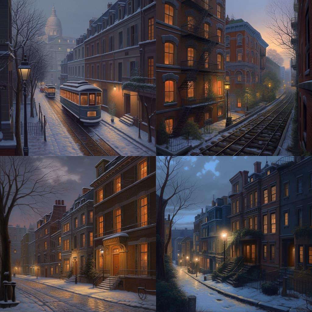 Evgeny Lushpin style, Midjourney V5, render 1 of 4