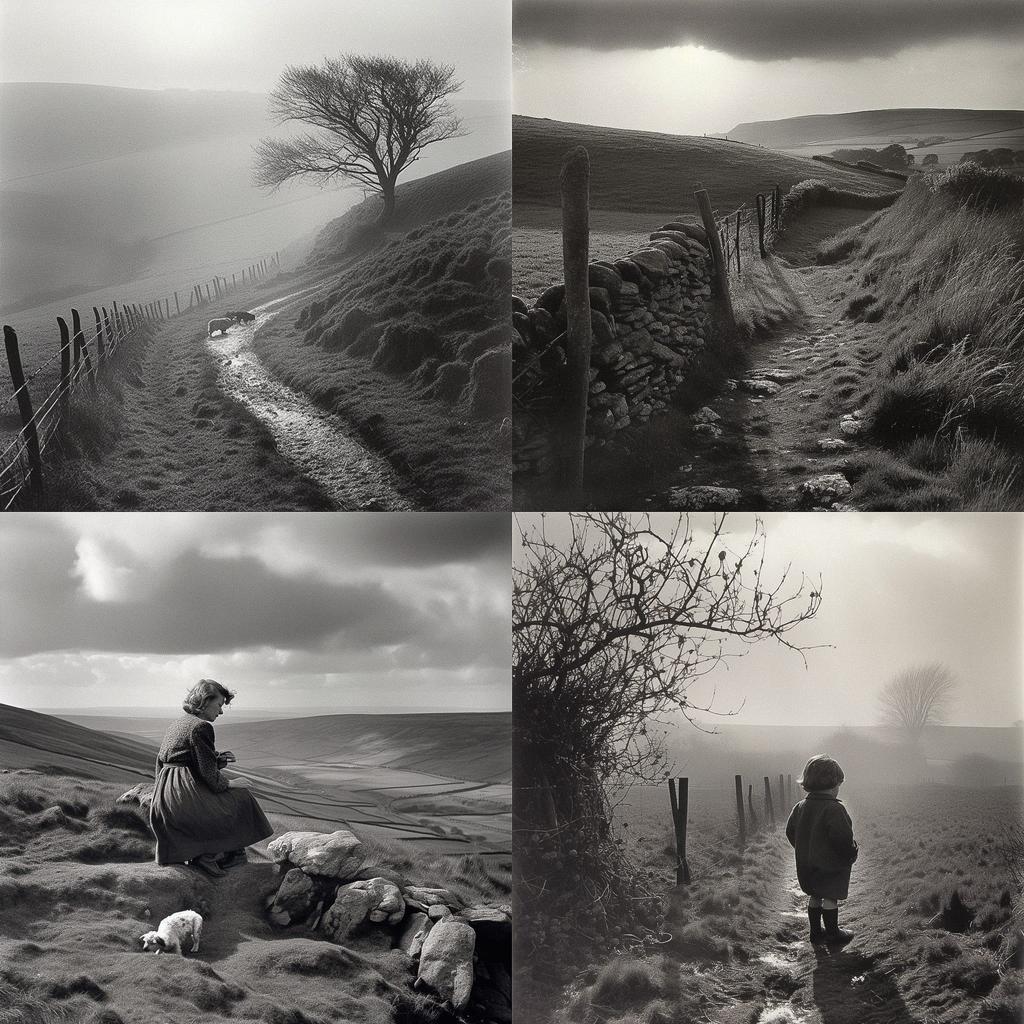 Fay Godwin style, Midjourney V5, render 1 of 4