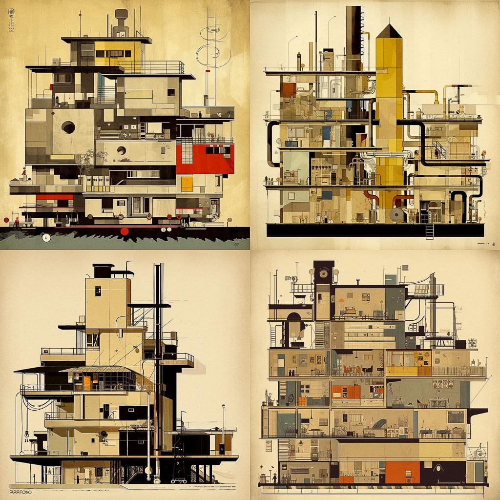 Federico Babina style, Midjourney V5, render 1 of 4