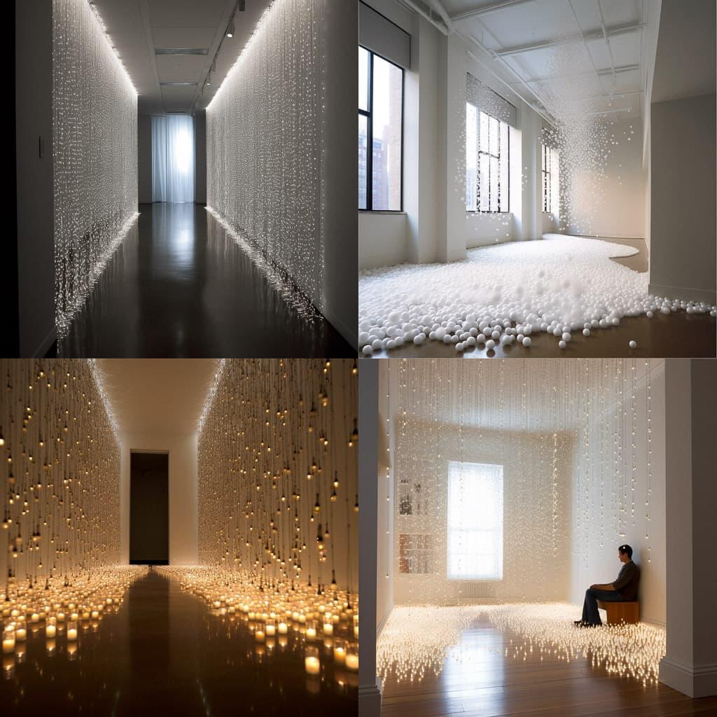 Felix Gonzalez-Torres style, Midjourney V5, render 1 of 4