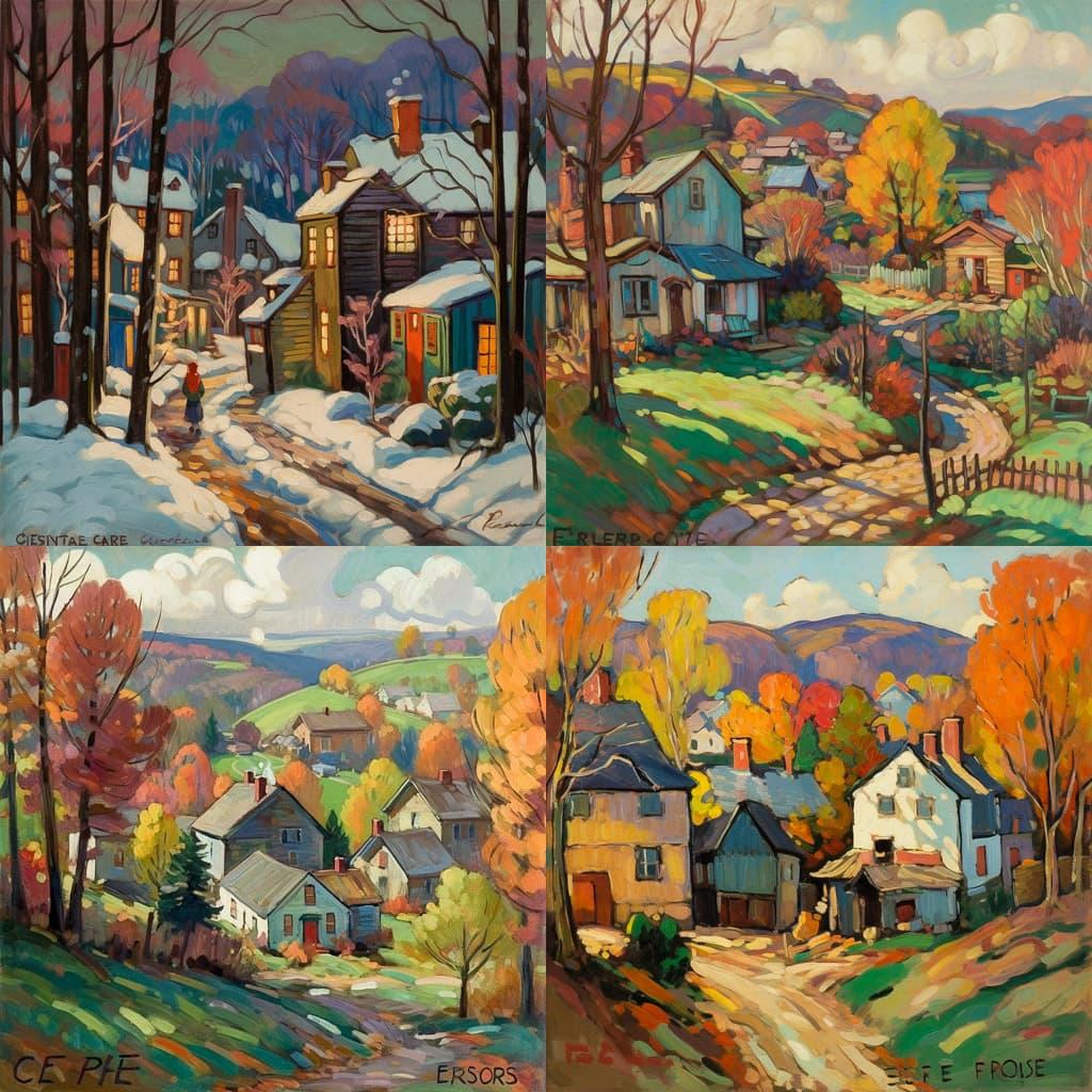 Fern Isabel Coppedge style, Midjourney V5, render 1 of 4