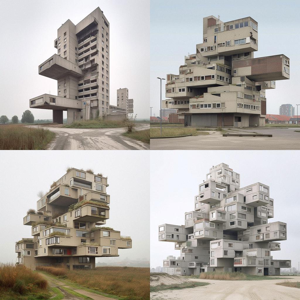 Filip Dujardin style, Midjourney V5, render 1 of 4