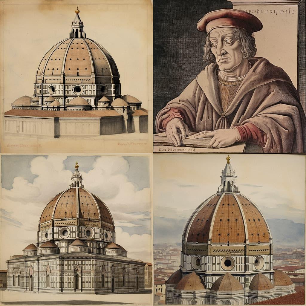 Filippo Brunelleschi style, Midjourney V5, render 1 of 4