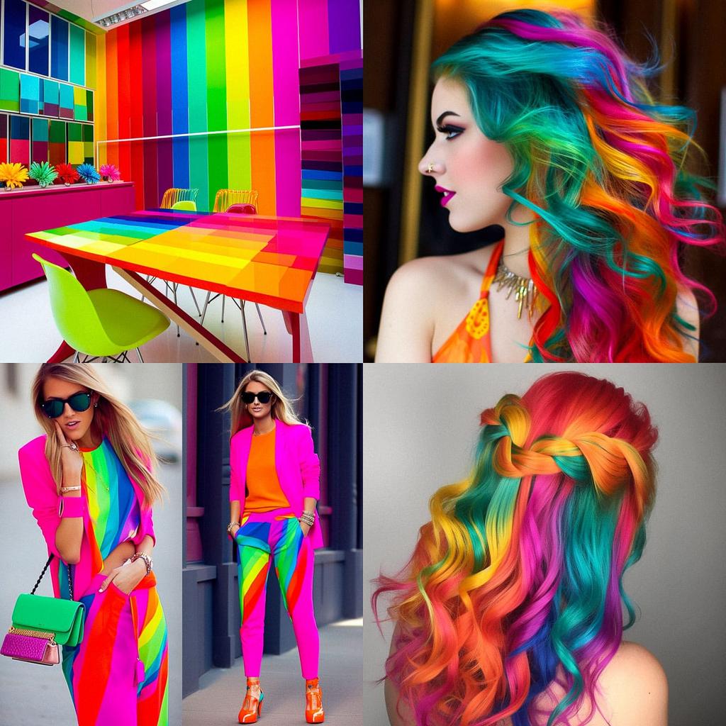 Flashy colors style, Midjourney V5, render 1 of 4
