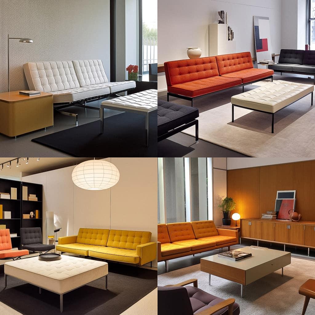 Florence Knoll style, Midjourney V5, render 1 of 4