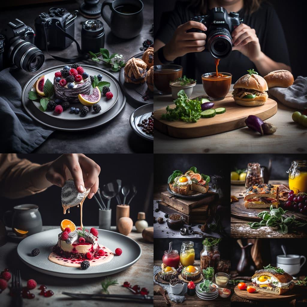 Food photography style, Midjourney V5, render 1 of 4