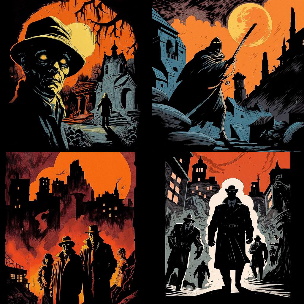 Francesco Francavilla style, Midjourney V5, render 1 of 4