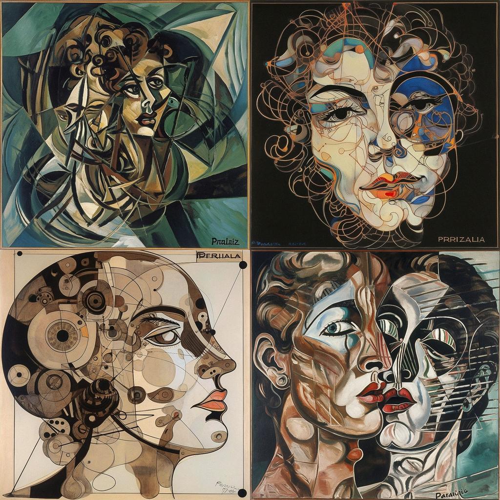 Francis Picabia style, Midjourney V5, render 1 of 4