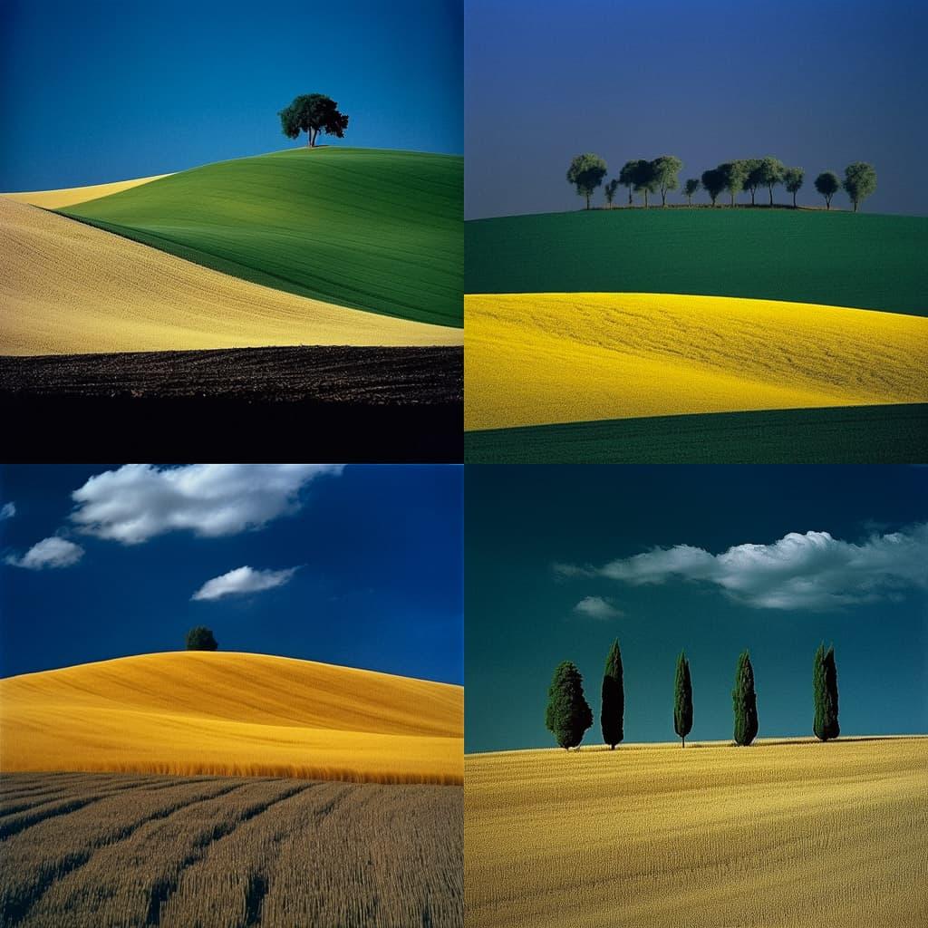 Franco Fontana style, Midjourney V5, render 1 of 4