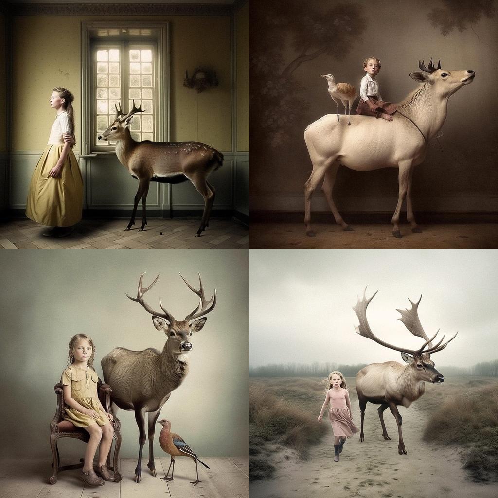 Frieke Janssens style, Midjourney V5, render 1 of 4