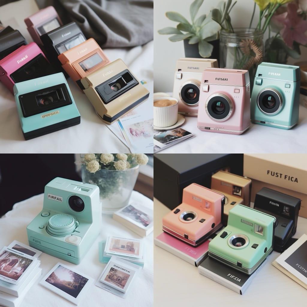 Fujifilm instax style, Midjourney V5, render 1 of 4