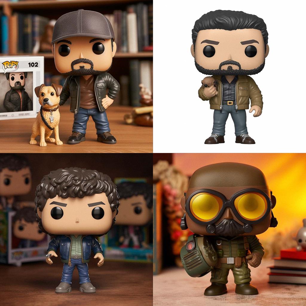 Funko Pop style, Midjourney V5, render 1 of 4