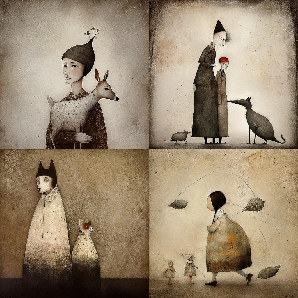 Gabriel Pacheco style, Midjourney V5, render 1 of 4