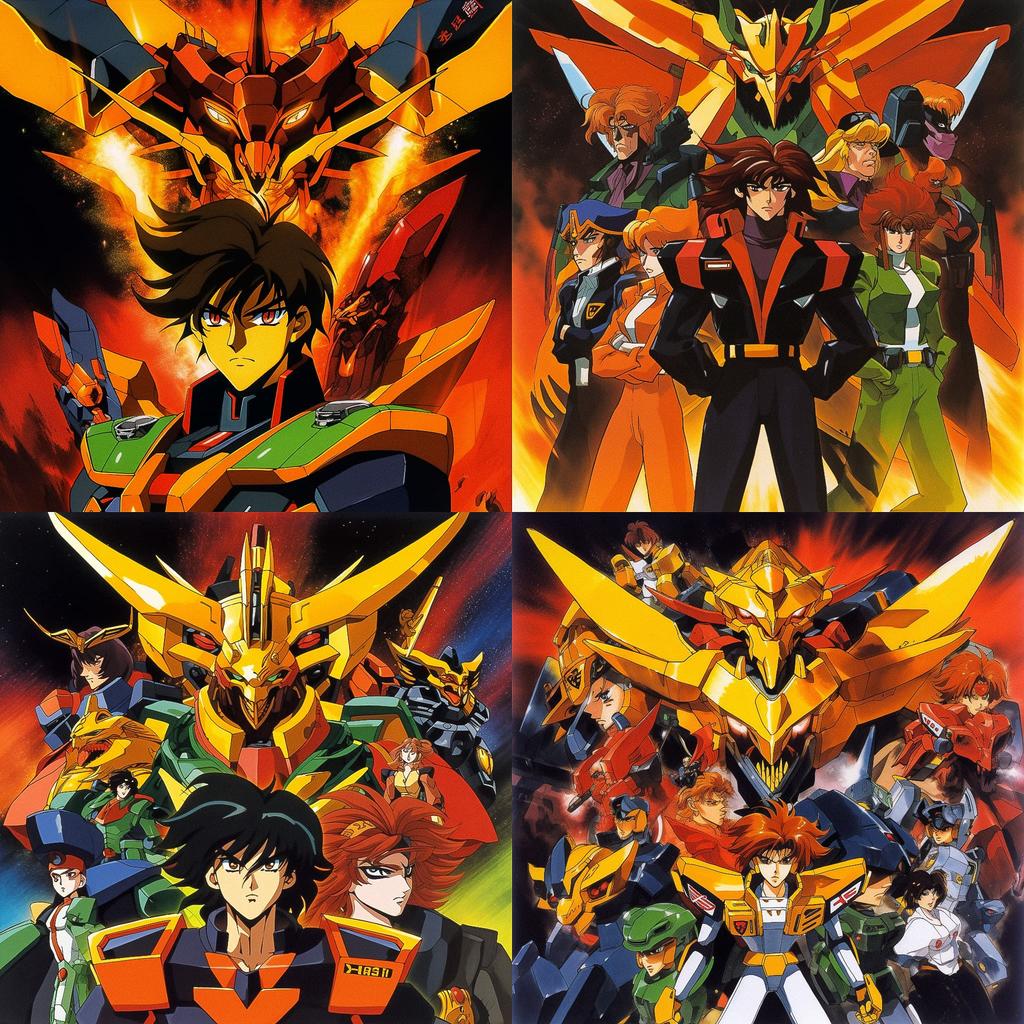GaoGaiGar style, Midjourney V5, render 1 of 4