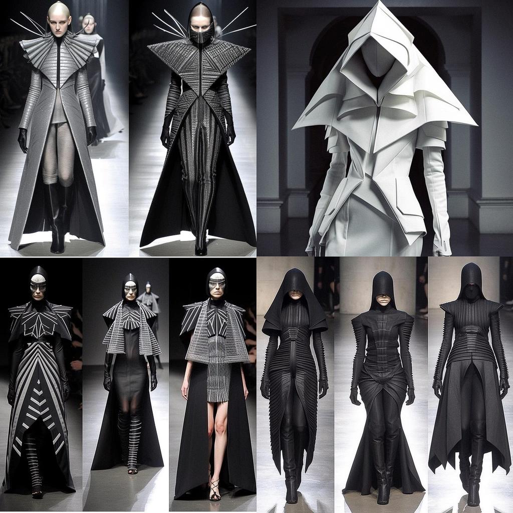 Gareth Pugh style, Midjourney V5, render 1 of 4