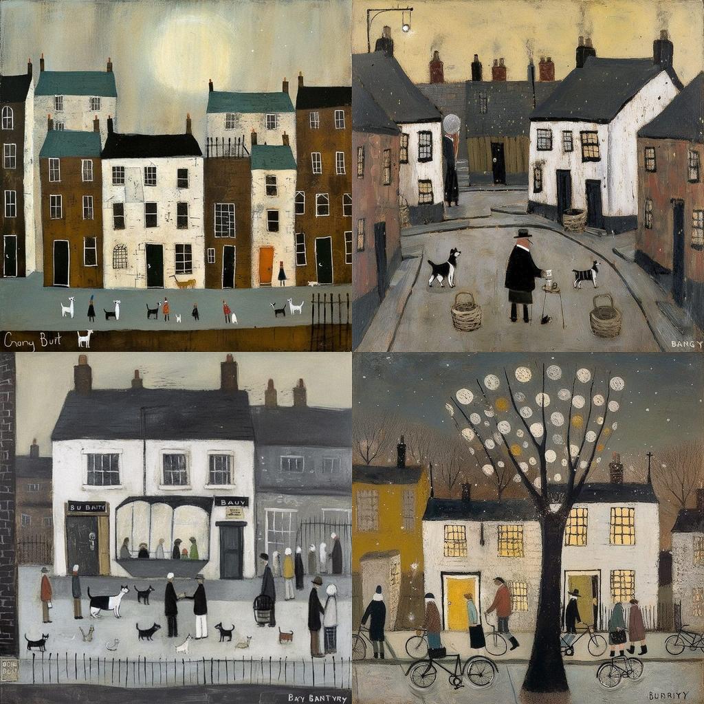Gary Bunt style, Midjourney V5, render 1 of 4