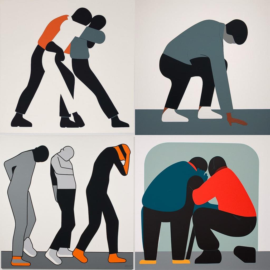 Geoff McFetridge style, Midjourney V5, render 1 of 4