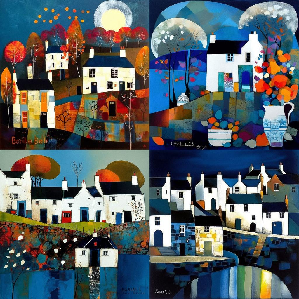 George Birrell style, Midjourney V5, render 1 of 4