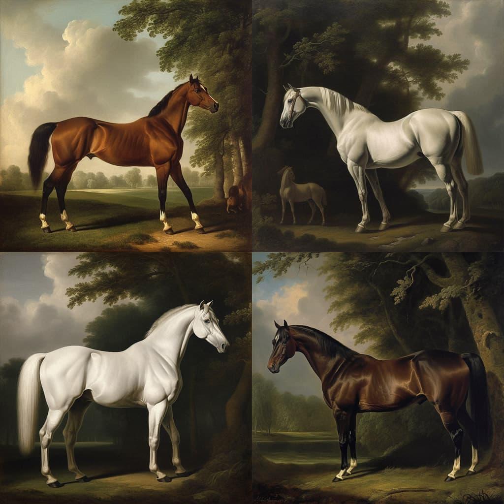 George Stubbs style, Midjourney V5, render 1 of 4