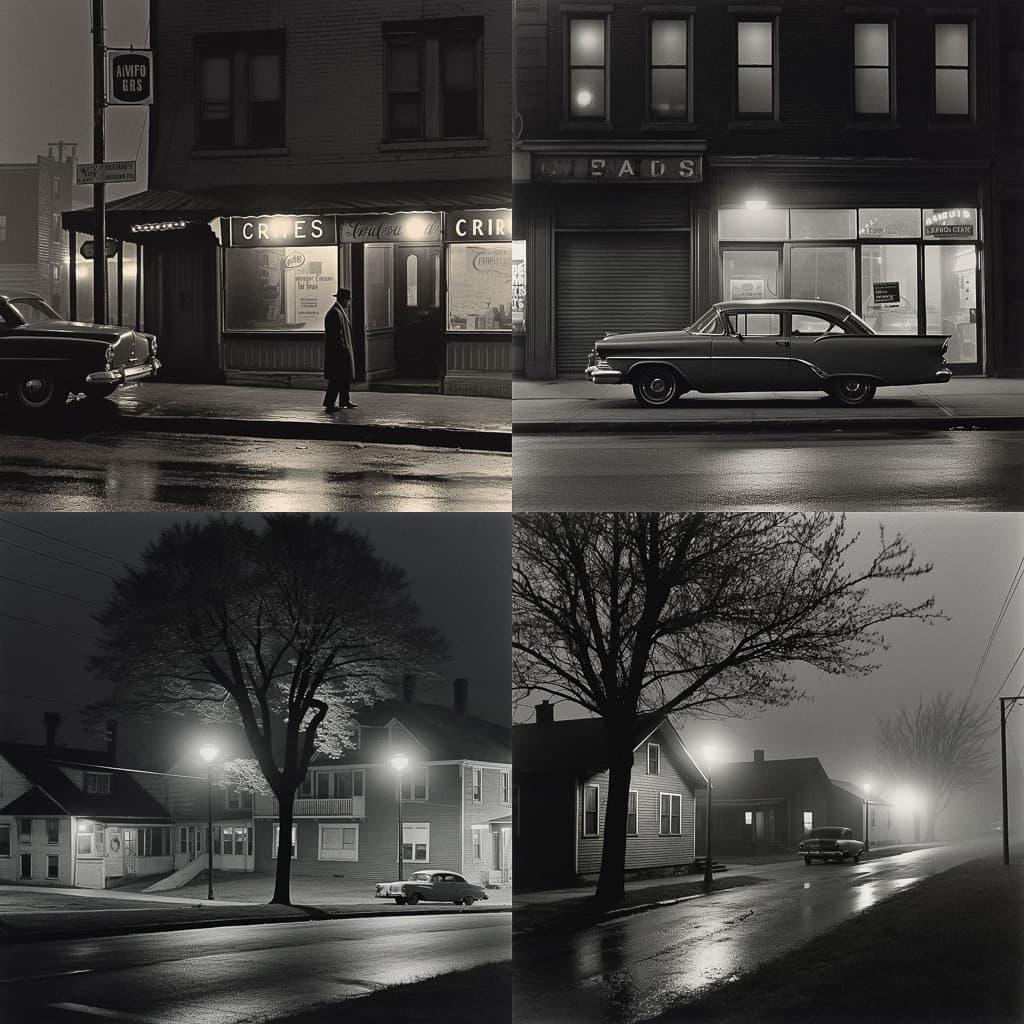 George Tice style, Midjourney V5, render 1 of 4