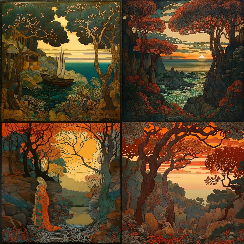 Georges Lacombe style, Midjourney V5, render 1 of 4