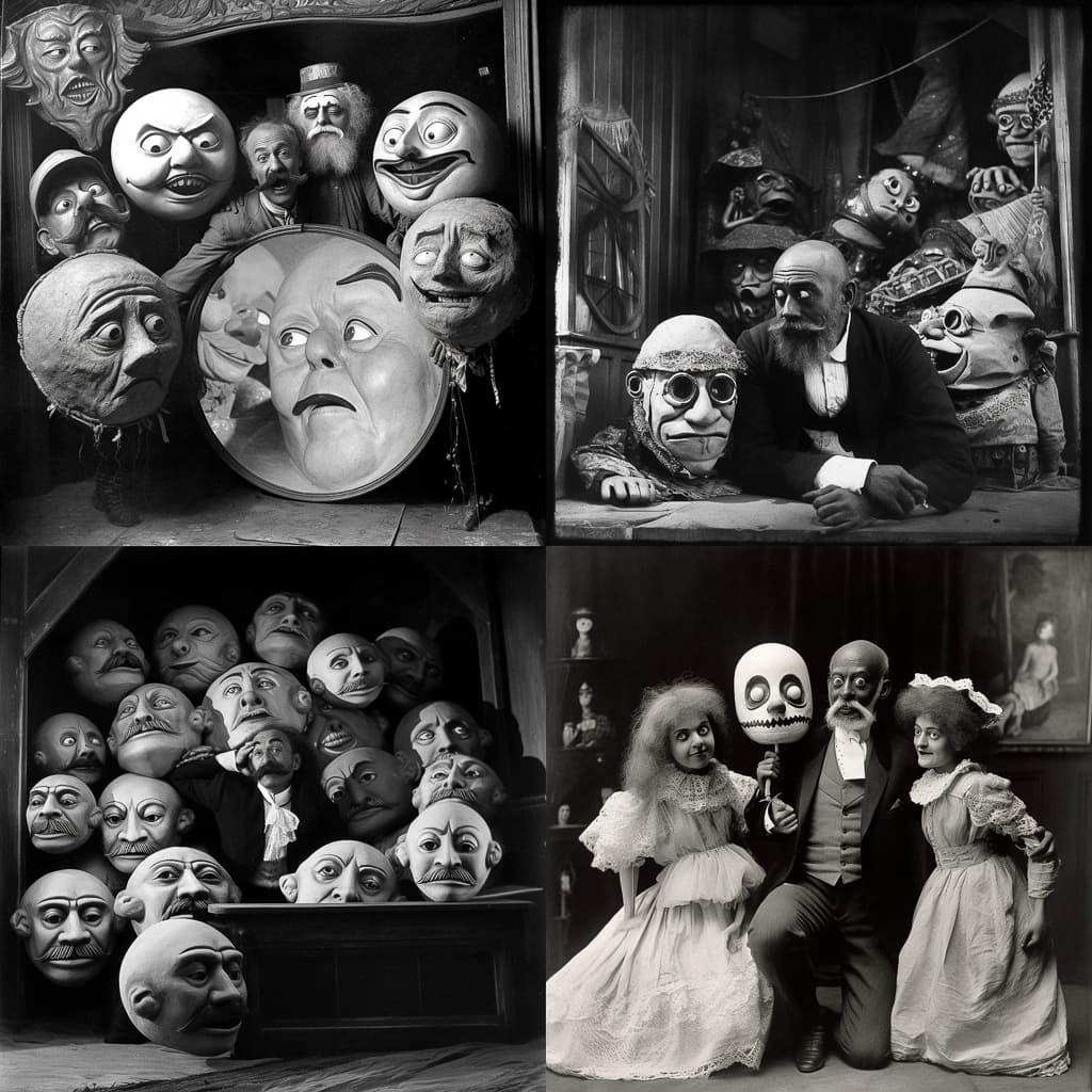 Georges Melies style, Midjourney V5, render 1 of 4