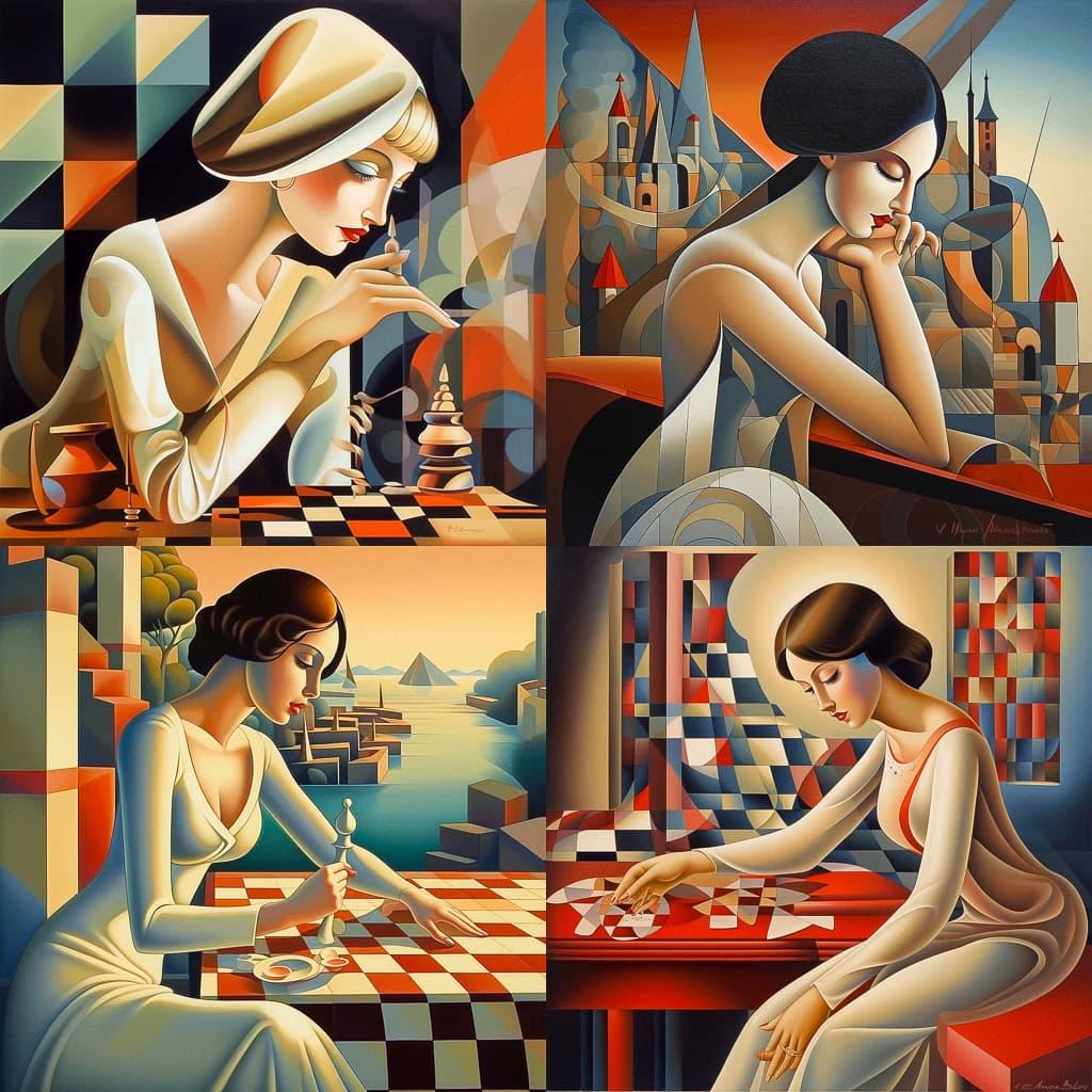 Georgy Kurasov style, Midjourney V5, render 1 of 4