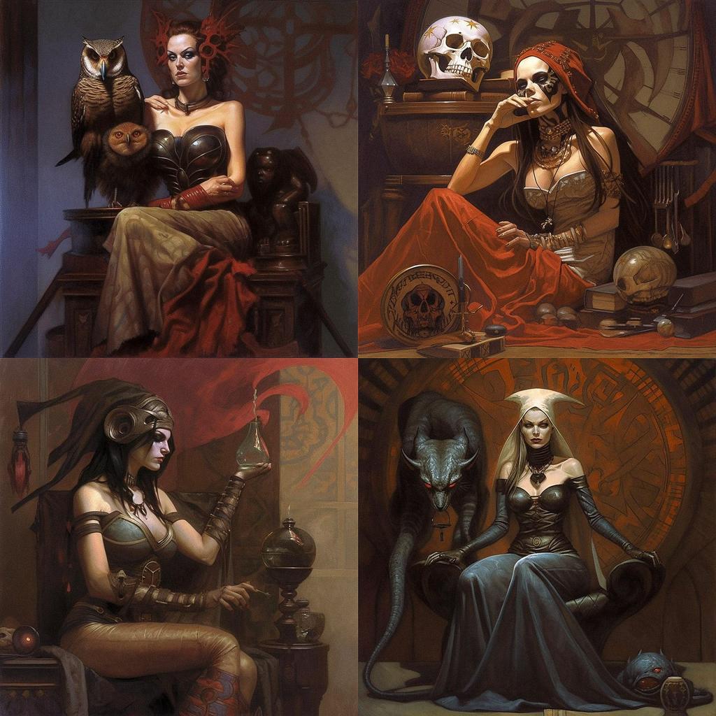 Gerald Brom style, Midjourney V5, render 1 of 4