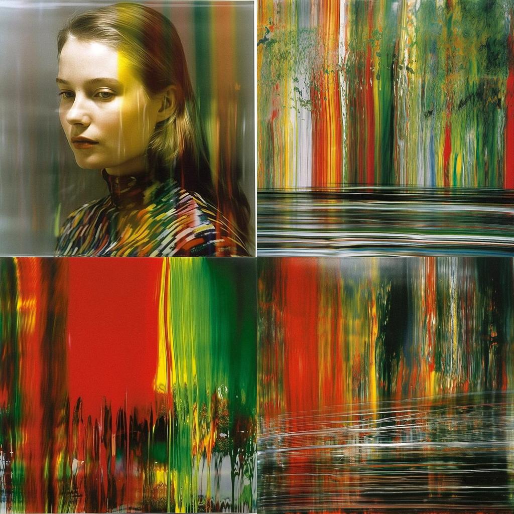 Gerhard Richter style, Midjourney V5, render 1 of 4