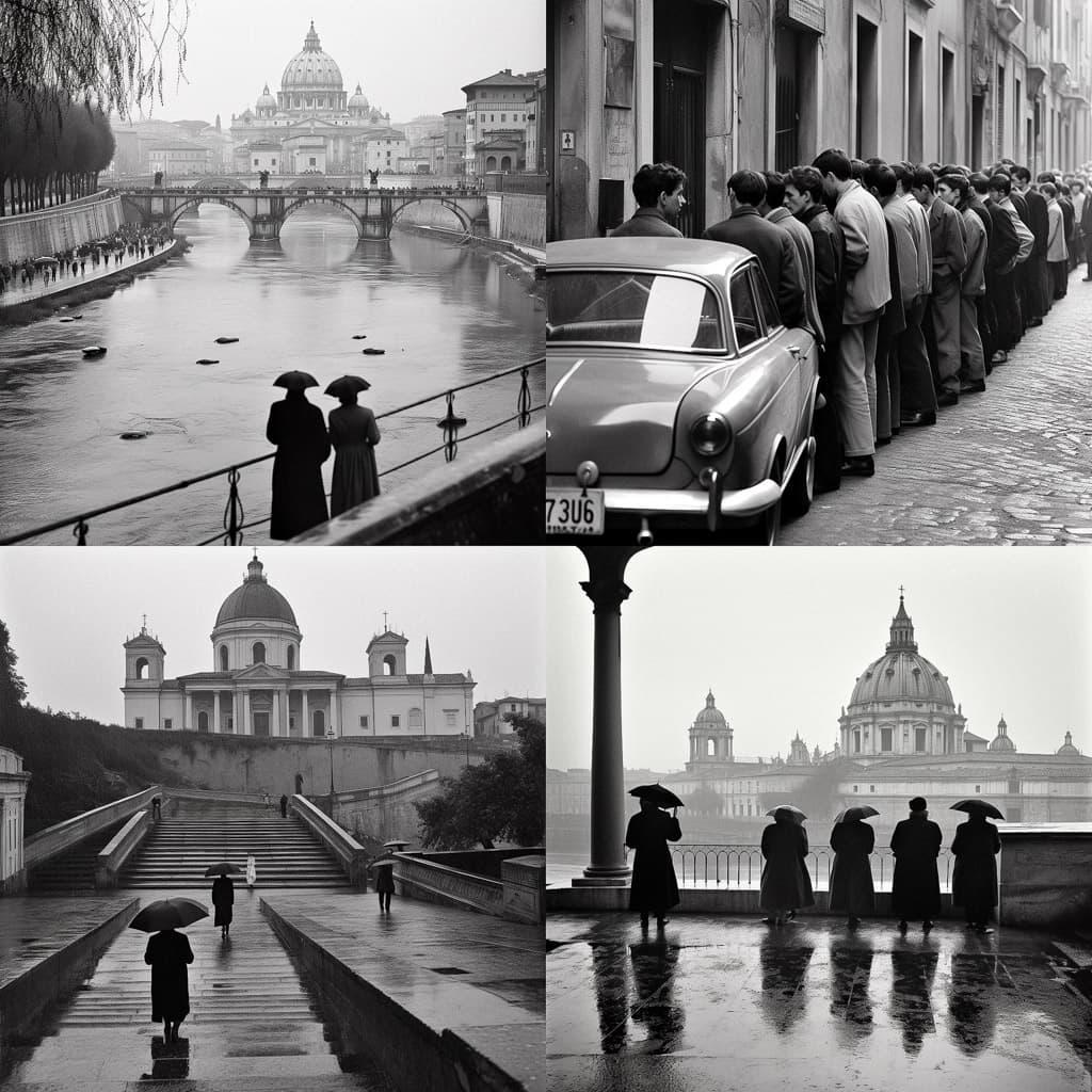 Gianni Berengo Gardin style, Midjourney V5, render 1 of 4