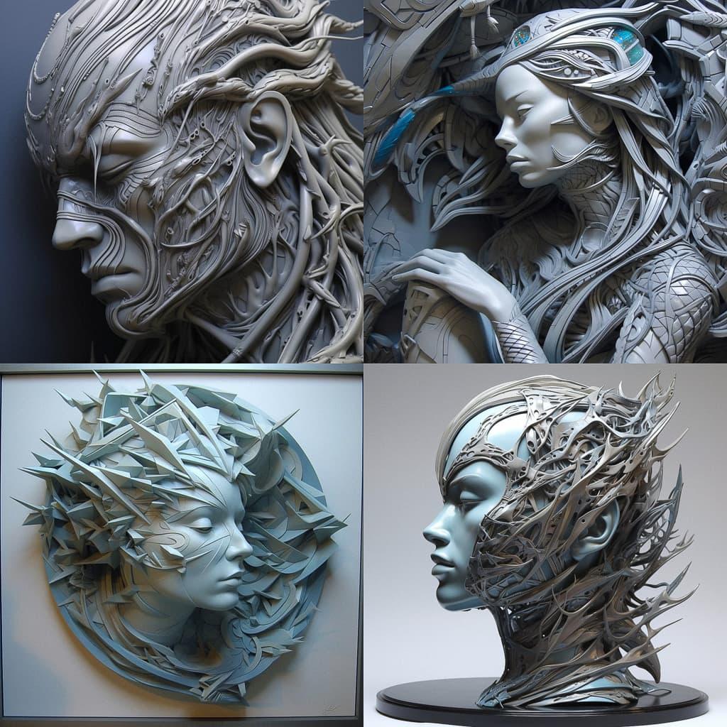 Gil Bruvel style, Midjourney V5, render 1 of 4