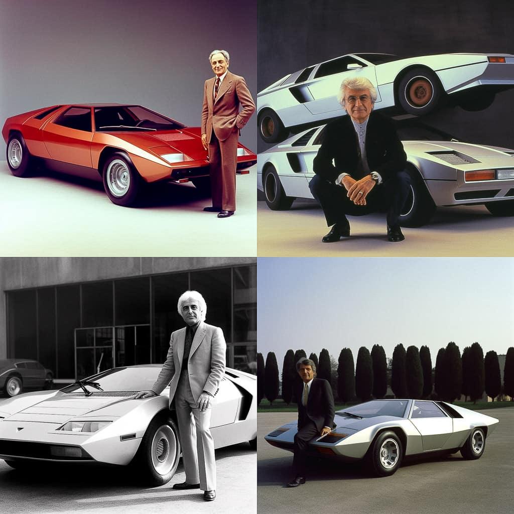 Giorgetto Giugiaro style, Midjourney V5, render 1 of 4