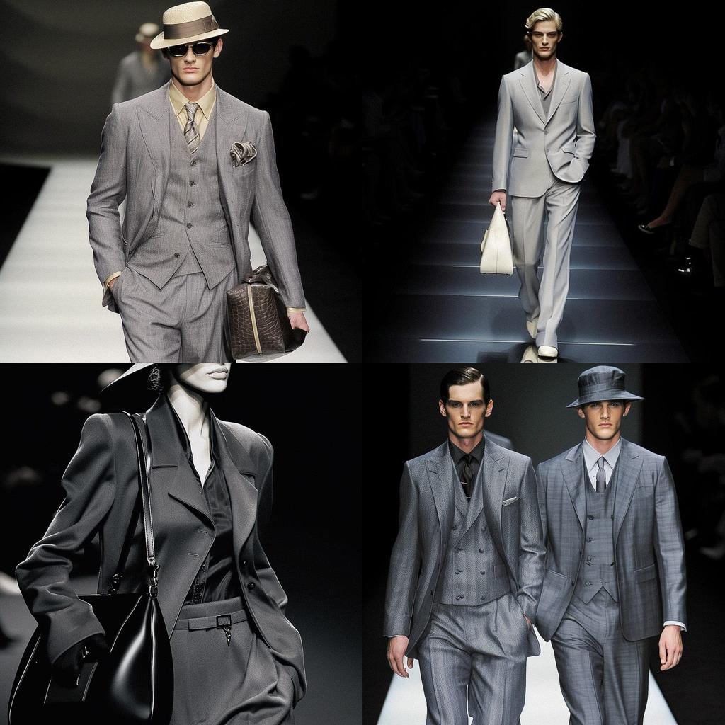 Giorgio Armani style, Midjourney V5, render 1 of 4