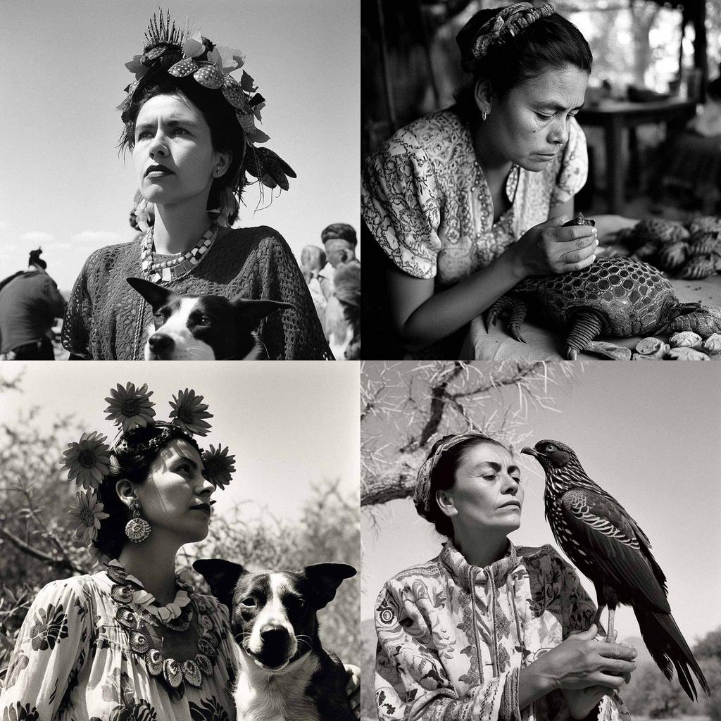 Graciela Iturbide style, Midjourney V5, render 1 of 4