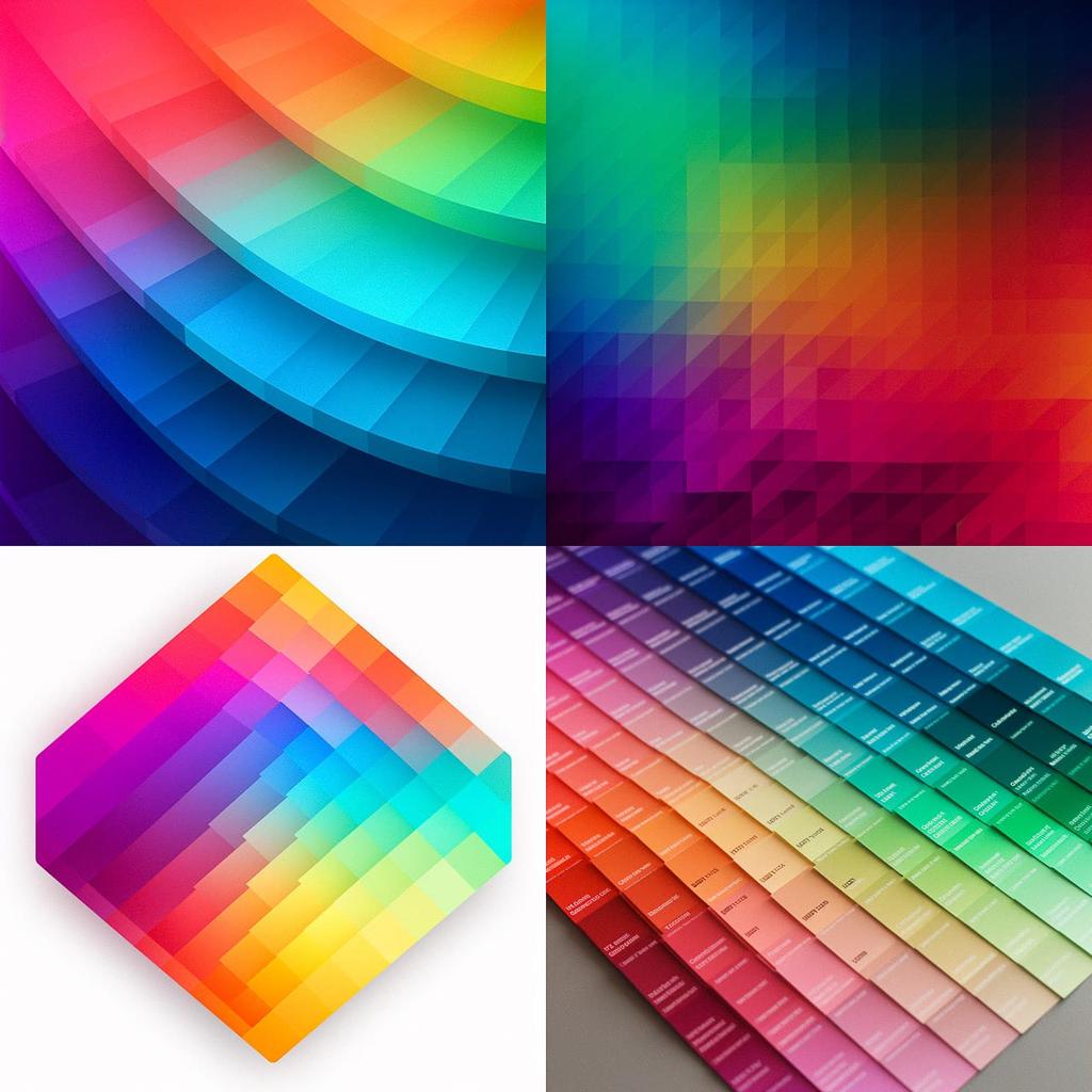 Gradient colors style, Midjourney V5, render 1 of 4