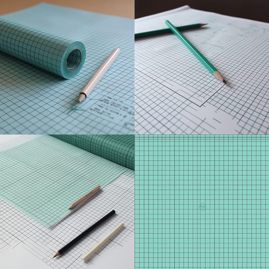 Graph paper style, Midjourney V5, render 1 of 4