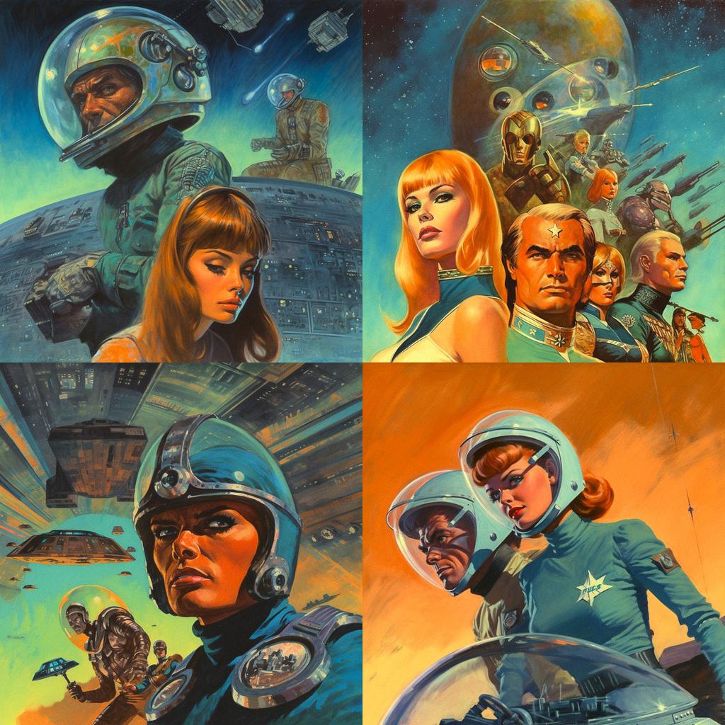 Gray Morrow style, Midjourney V5, render 1 of 4