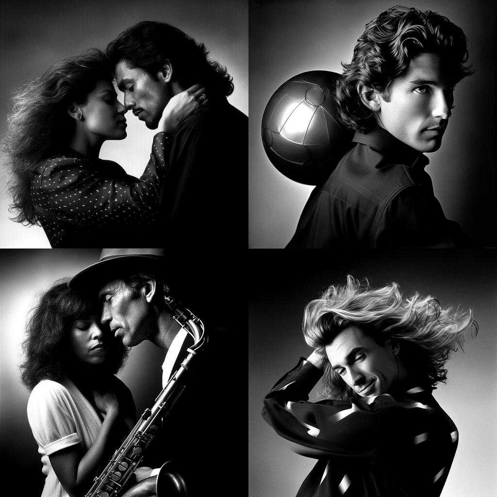 Greg Gorman style, Midjourney V5, render 1 of 4