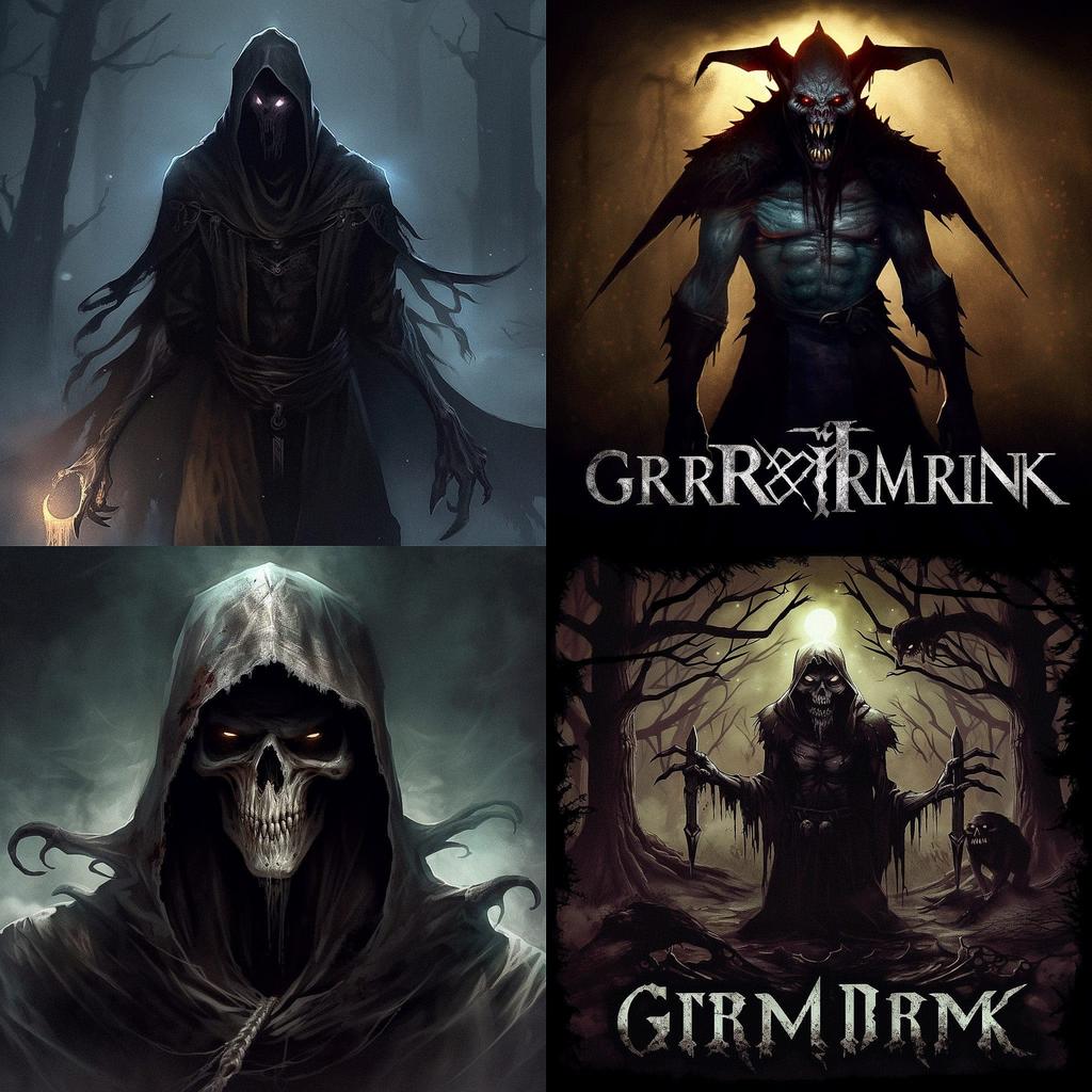 Grimdark style, Midjourney V5, render 1 of 4