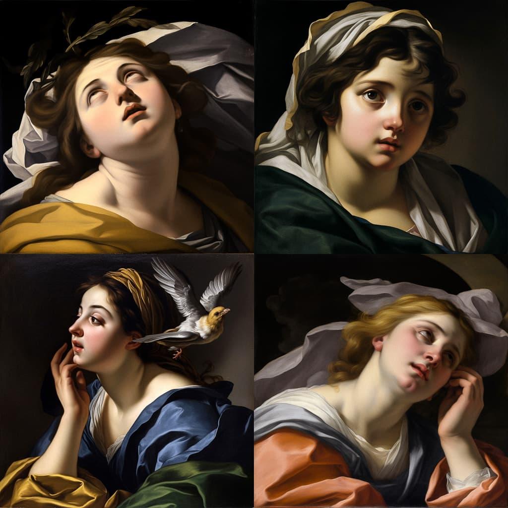 Guido Reni style, Midjourney V5, render 1 of 4