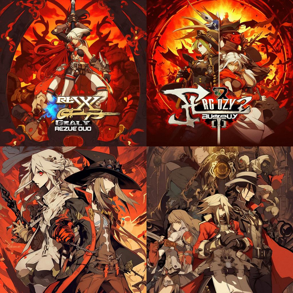 Guilty Gear Xrd REV 2 style, Midjourney V5, render 1 of 4