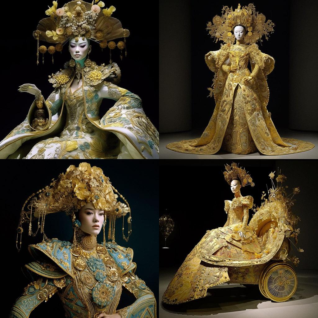 Guo Pei style, Midjourney V5, render 1 of 4