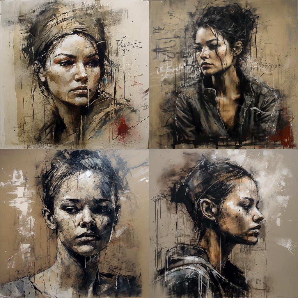 Guy Denning style, Midjourney V5, render 1 of 4